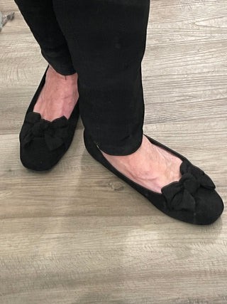 Corkys Sugar Rush Flats In Black Faux Suede