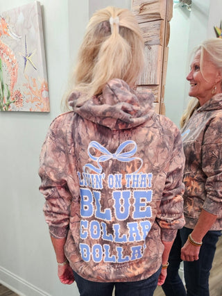 Blue Collar Dollar Hooded Sweatshirt in Camo