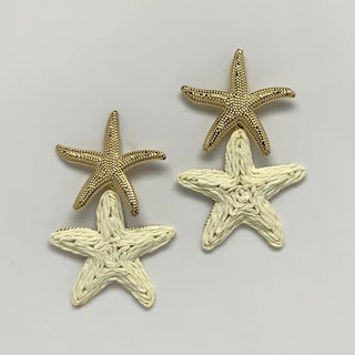 Seeing Double Earrings in Cream