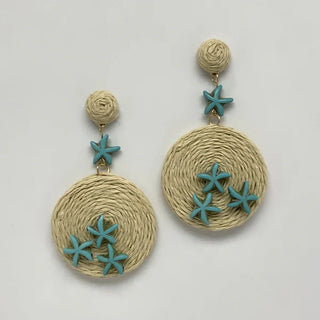 Starfish Swirl Earrings in Cream