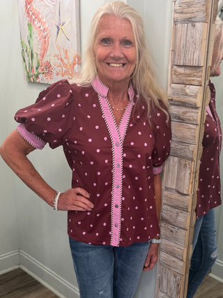 Last Resort Top in Burgundy