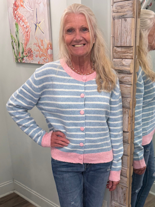 Dream Softly Cardigan in Light Blue