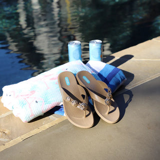 Melanie Flip Flops in Chai