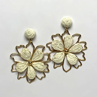 Spring Forward Earrings in Cream