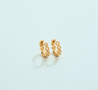 Floret Hoop Earrings