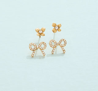Sweet Bows Stud Earrings Set