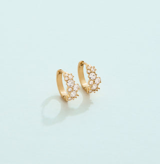 Champagne Bubbles Hoop Earrings