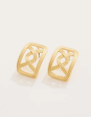 Trellis Earrings in Gold