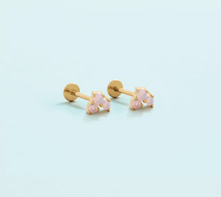 Bubbles Flat Back Stud Earrings