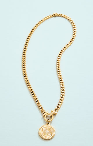 Radian Medallion Charm Necklace