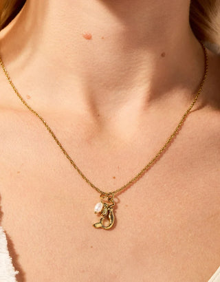Mermaid Necklace in Gold