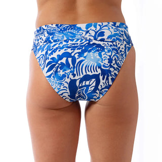 No Chances Convertible Bikini Bottom in Arabesque