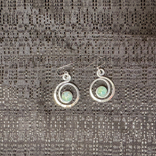 Open Curly Q Earrings - Seafoam