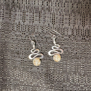 Squiggle Earrings - Oyster Bay