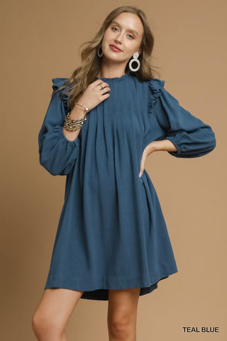 Finding You Dress In Teal Blue