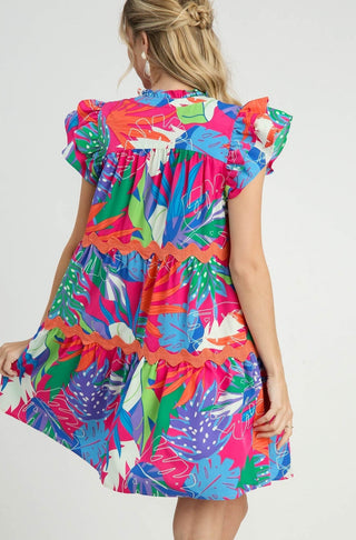 Day in Cabo Dress in Hot Pink