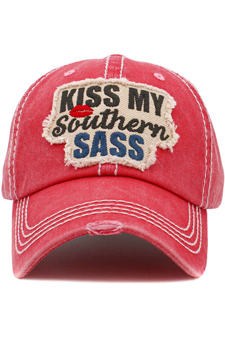 Kiss My Southern Sass Vintage Hat in Pink