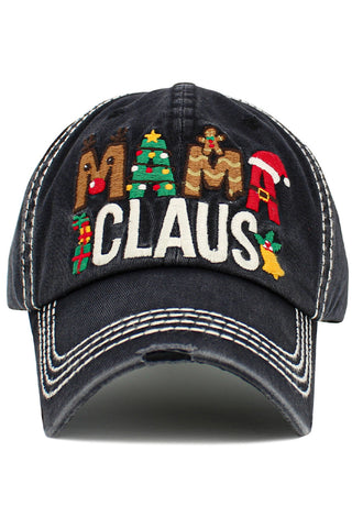 Mama Claus Vintage Hat in Black