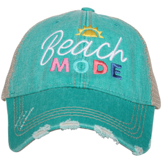 Beach Mode Trucker Hat in Teal
