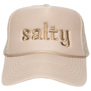 Salty Foam Trucker Cap in Light Mocha