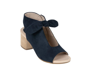 Kimora Wedge in Navy Faux Suede