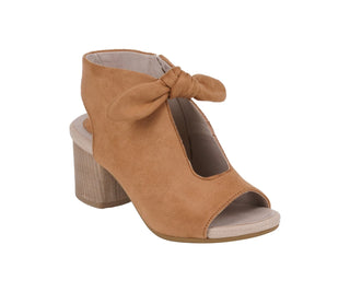 Kimora Wedge in Tan Faux Suede