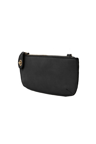 Crossbody Wristlet Clutch in Black