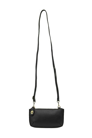 Crossbody Wristlet Clutch in Black