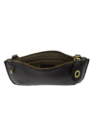 Crossbody Wristlet Clutch in Black