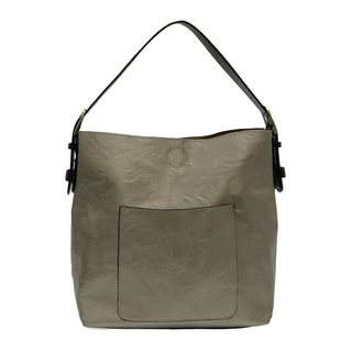 The Classic Hobo Bag in Metallic Platinum