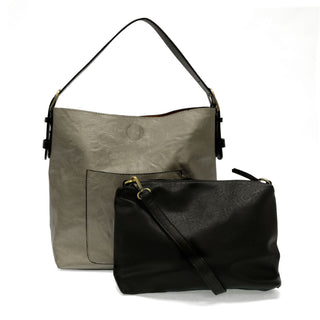 The Classic Hobo Bag in Metallic Platinum
