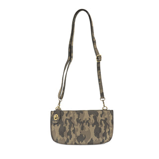 Crossbody Wristlet Clutch in Grey Camo