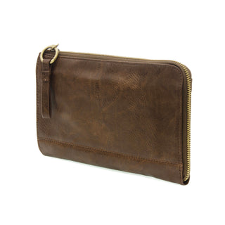 Karina Convertible Wristlet & Wallet in Dark Walnut