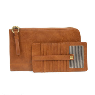 Karina Convertible Wristlet & Wallet in Caramel