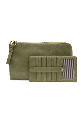 Karina Convertible Wristlet & Wallet in Eucalyptus