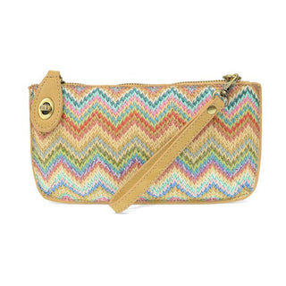 Thalia Straw Mini Wristlet Crossbody in Pastel Multi