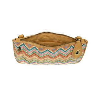 Thalia Straw Mini Wristlet Crossbody in Pastel Multi