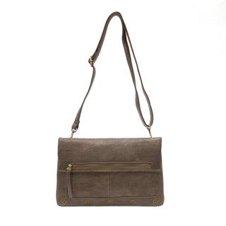 Cassie Foldover Convertible Crossbody in Taupe