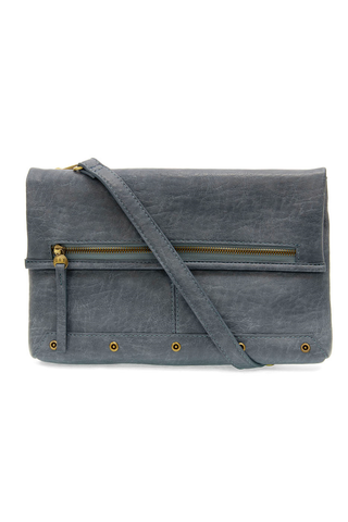 Cassie Fold Over Convertible Crossbody in Denim