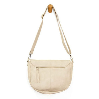 Selma Saddle Crossbody Bag in Linen