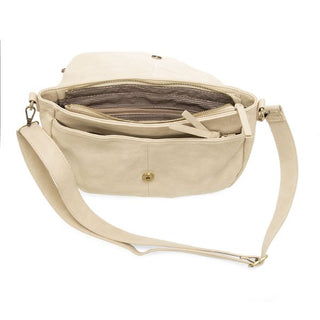 Selma Saddle Crossbody Bag in Linen