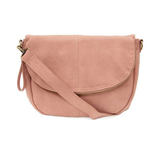 Selma Saddle Crossbody Bag in Blush