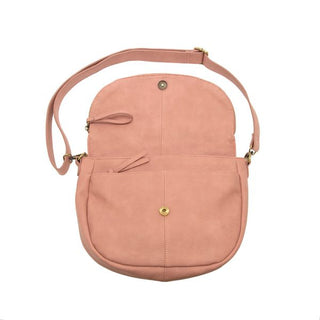 Selma Saddle Crossbody Bag in Blush