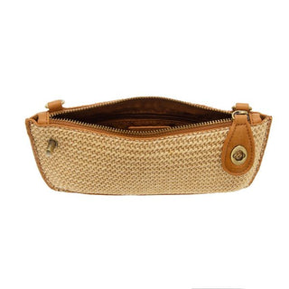 Gemma Straw Mini Wristlet Crossbody