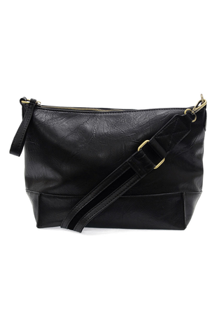 Leen Seamed Crossbody in Black