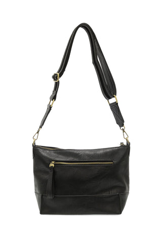 Leen Seamed Crossbody in Black