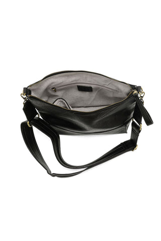 Leen Seamed Crossbody in Black