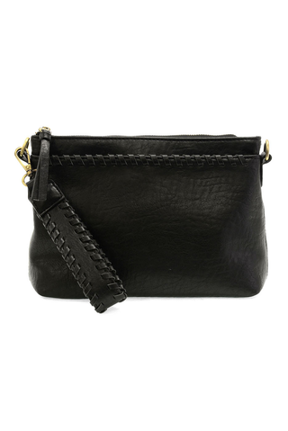Oakley Whipstitch Topzip Wristlet/Crossbody in Black