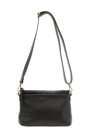 Oakley Whipstitch Topzip Wristlet/Crossbody in Black