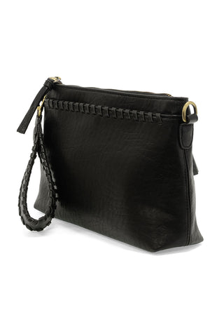 Oakley Whipstitch Topzip Wristlet/Crossbody in Black